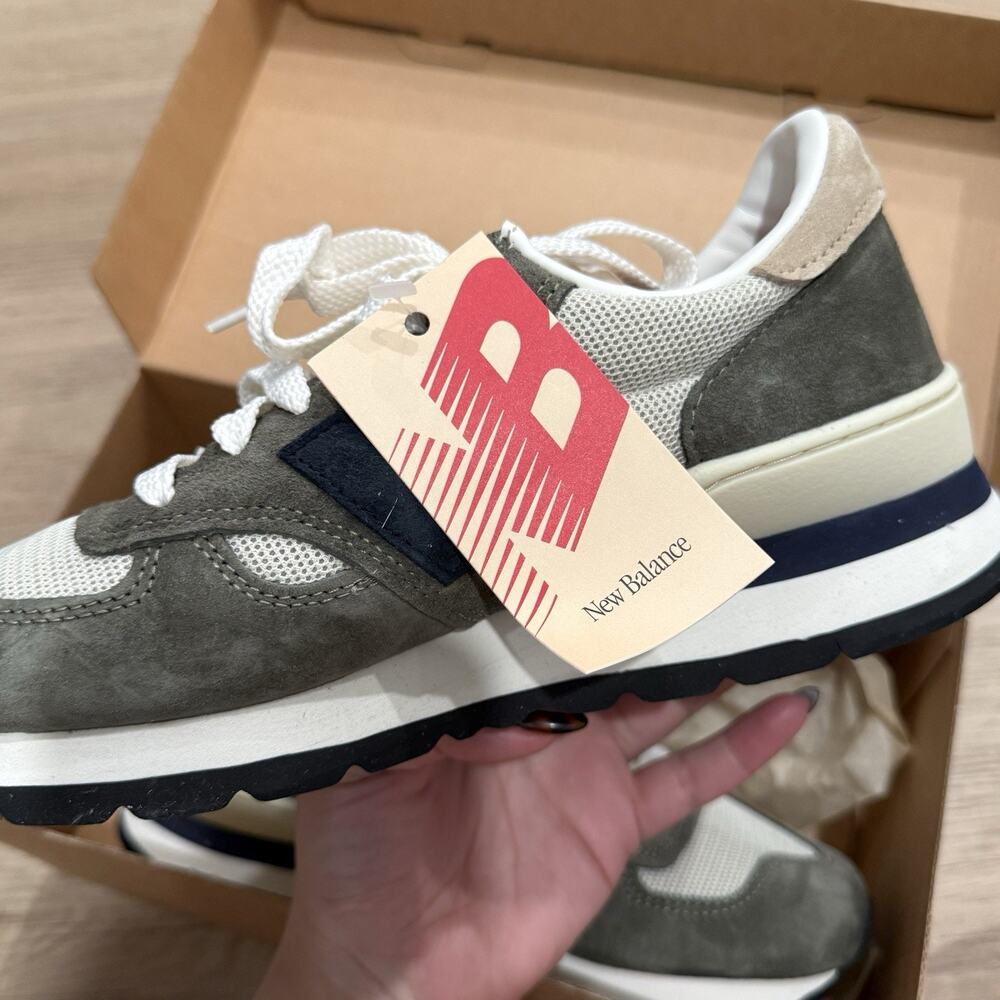 New Balance 991 MiUK JJJJound Grey Olive Size W991JJA Women's Size 7 - Picture 5 of 8